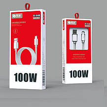 Кабель SX-04 для швидкої зарядки +передача 6A 100W Type-C/Micro USB, фото 3