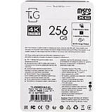Карта пам'яті T&G microSDXC (UHS-3) 256 GB class 10 (з адаптером) Чорний, фото 3