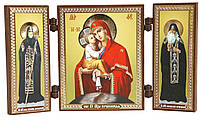 Складень, Почаївська ікона Божої Матері з Преподобними