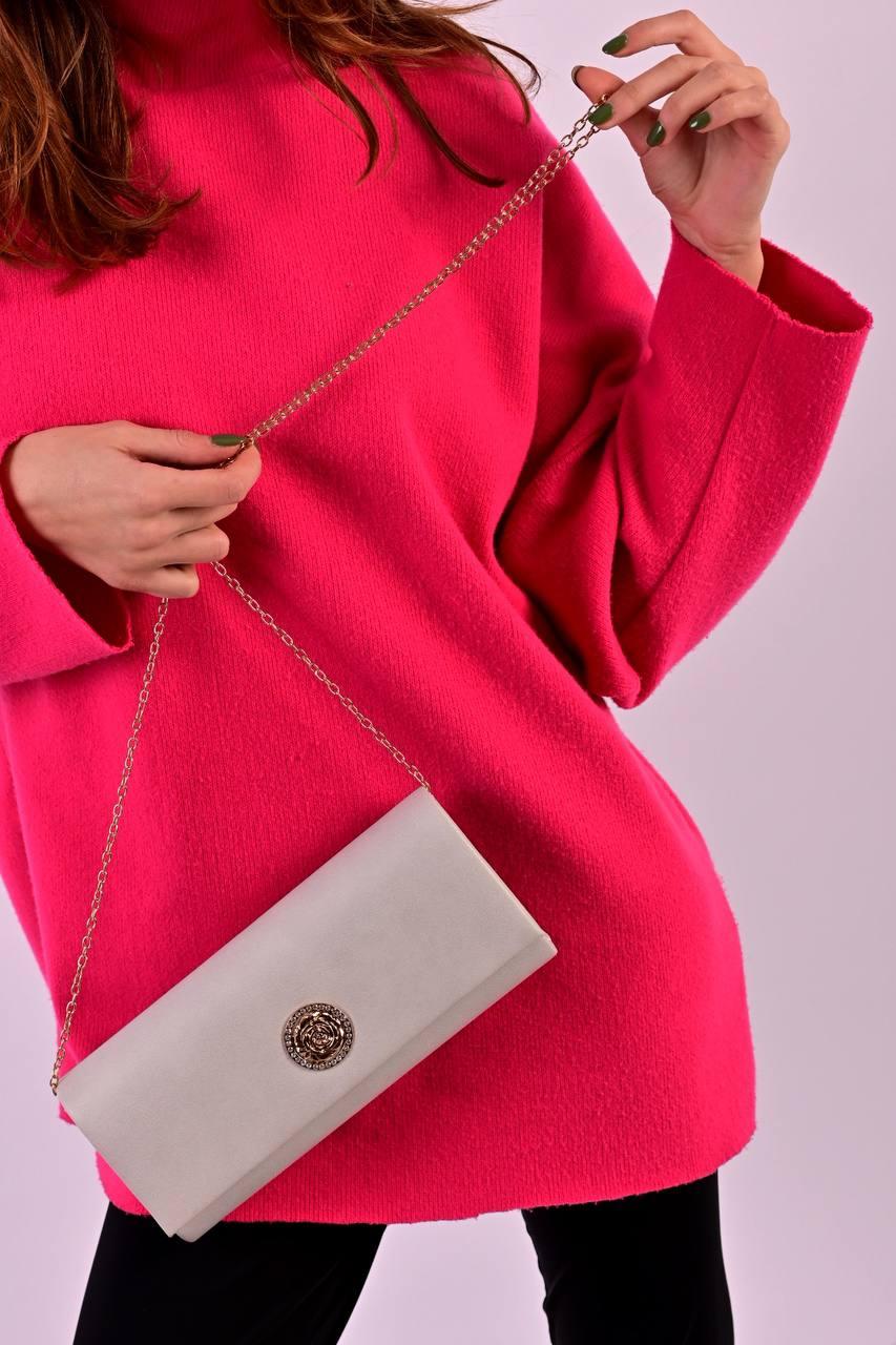 Сумка клатч жіноча сіра код 7-1562, фото 1