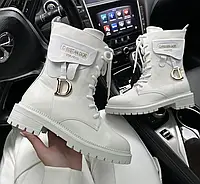 Женские ботинки Dior Boots White