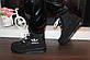 Кросівки дутики жіночі зимові чорні С300, фото 7