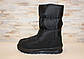 Чоботи дутики жіночі зимові чорні на липучках С301, фото 2