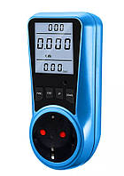Цифровий вимірювач споживаної потужності змінного струму (ватметр), 50 Гц, 220 В З ПІДСВІТКОЮ