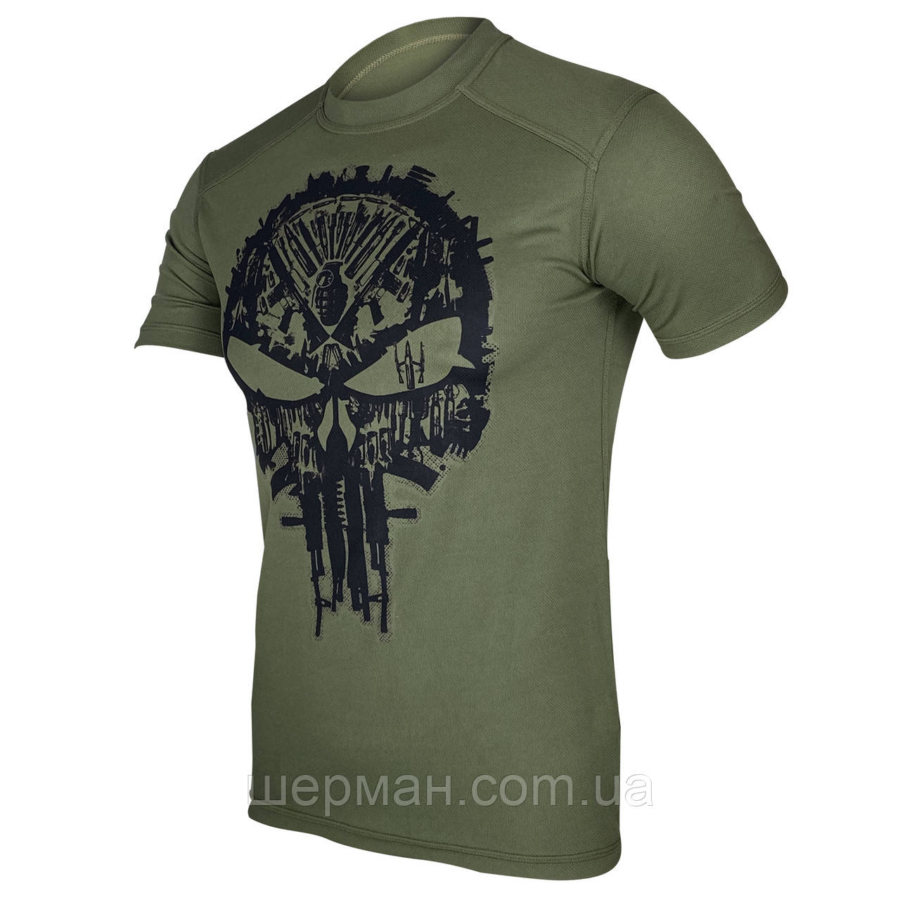 Футболка Каратель (The Punisher) | KRAMATAN Tactical Design Olive