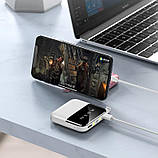 Power bank Зовнішній акумулятор 2 USB + LED ліхтар Портативна зарядка, фото 4