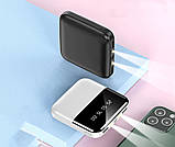 Power bank Зовнішній акумулятор 2 USB + LED ліхтар Портативна зарядка, фото 3