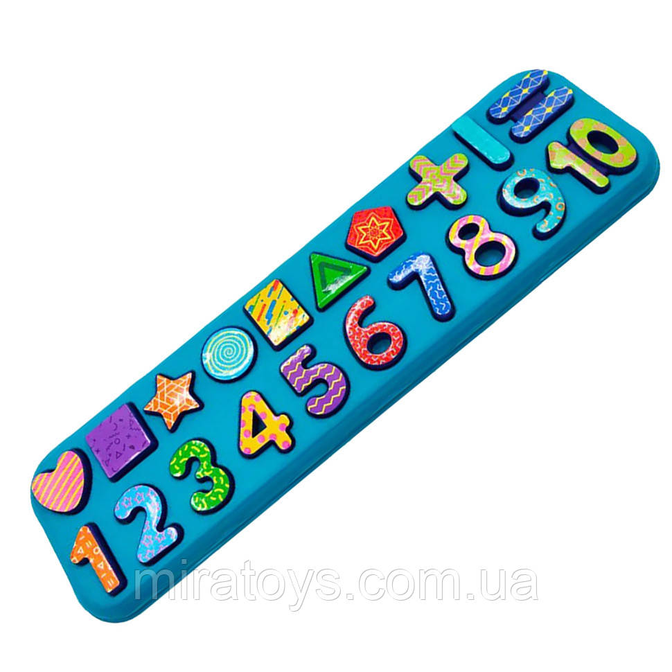 Логіка-вкладиші "Цифри-геометричні фігури" Bambi 555, фото 1