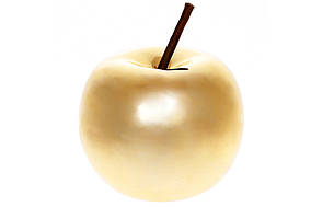 Яблуко декоративне керамічне 9см, колір - золото - 4 шт УПАКОВКА ТОВАР ВІД ВИРОБНИКА