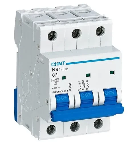 Автоматичний вимикач NB1-63H 3P C50 10kA, фото 1