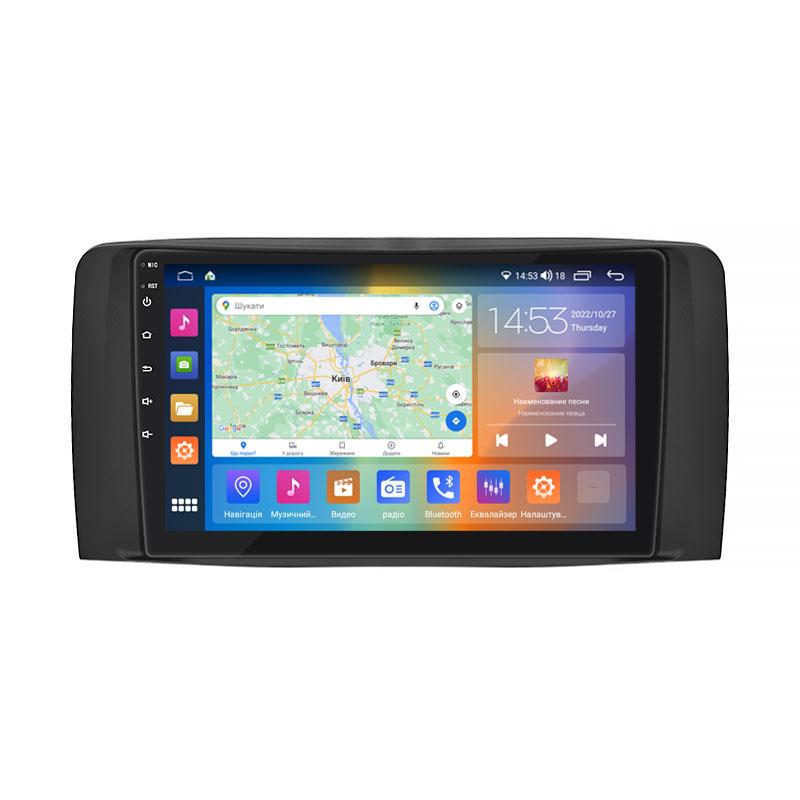 Штатна магнітола 9" Lesko для Mercedes-Benz R-Клас I Рестайлінг 2007-2010 4/64Gb CarPlay 4G Wi-Fi GPS Prime