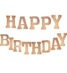 Паперова гірлянда "HB pink gold", довжина - 2 м, якісний матеріал