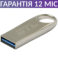 Флешка 64 Гб GTL U279, маленькая/компактная, металлическая, USB 3.0