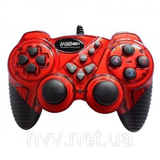 Геймпад Проводной для ПК USB-906 USB 2.0 Double Shock (Red) — Купить ...