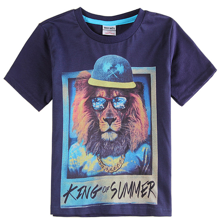 Дитяча літня футболка для хлопчика "Король літа", фото 1