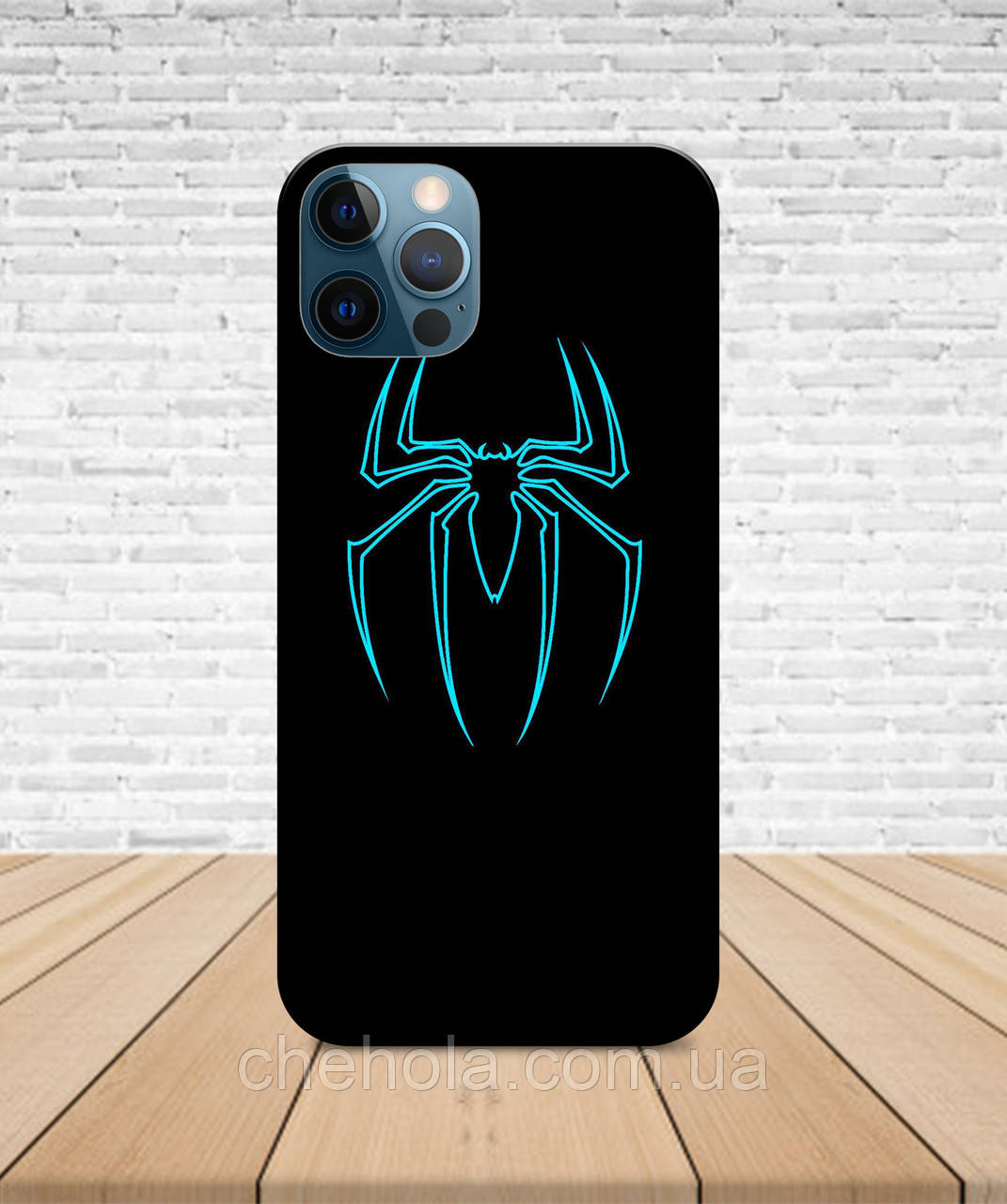 Матовий Чохол iPhone 14 Людина павук з принтом