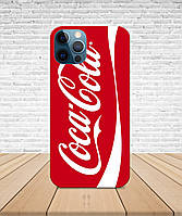 Матовий Чохол iPhone 14 Coca Cola з принтом