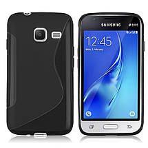 Силіконовий чохол Duotone для Samsung Galaxy J1 mini Duos SM-J105 чорний, фото 5