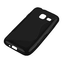 Силіконовий чохол Duotone для Samsung Galaxy J1 mini Duos SM-J105 чорний, фото 6