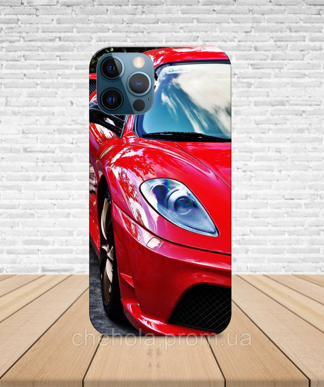Матовый Чехол iPhone 14 PRO MAX Ферари Ferrari с принтом - фото 1 - id-p1737386796