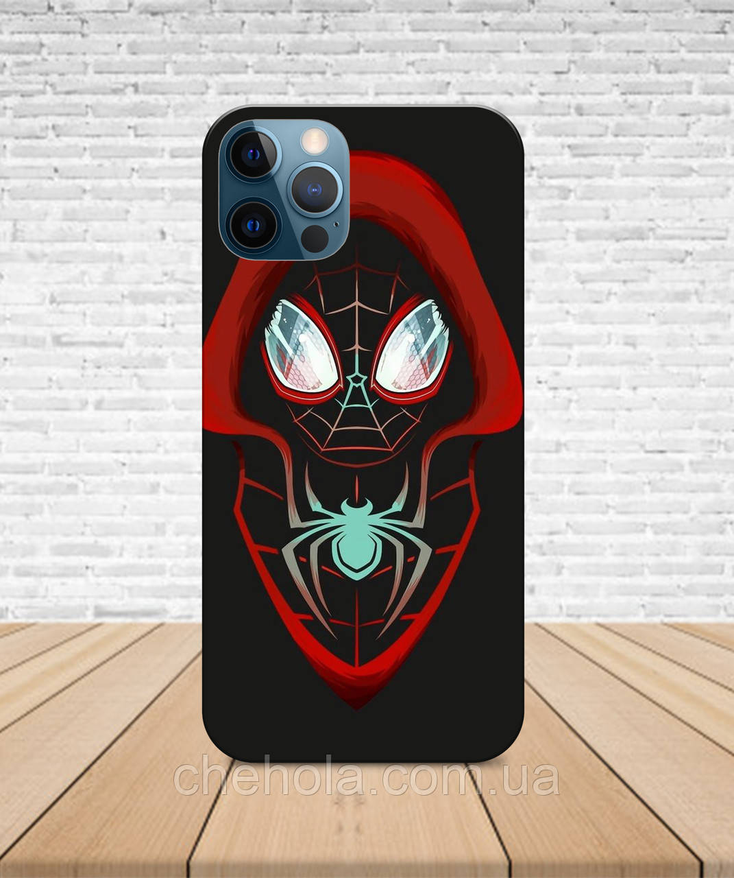 Матовий Чохол iPhone 14 PRO MAX Людина павук з принтом