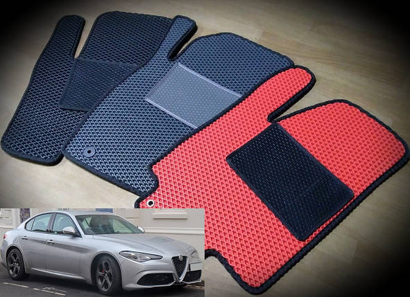 Килимки ЕВА в салон Alfa Romeo Giulia '16-, RWD, фото 1