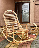 Кресло-качалка из лозы не разборная конструкция. Арт: 9979