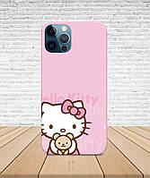 Матовый Чехол iPhone 14 PLUS В стиле Hello Kitty с принтом