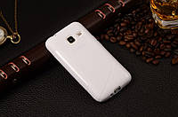Силиконовый чехол Duotone для Samsung Galaxy J1 mini Duos SM-J105 белый