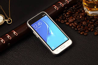 Силіконовий чохол Duotone для Samsung Galaxy J1 mini Duos SM-J105 прозорий, фото 3