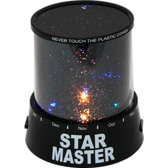 Нічник-проєктор Star Master Зоряне небо, кабель USB, на 3 батареях AA 83059 MPL-002S (NAT06305), фото 1