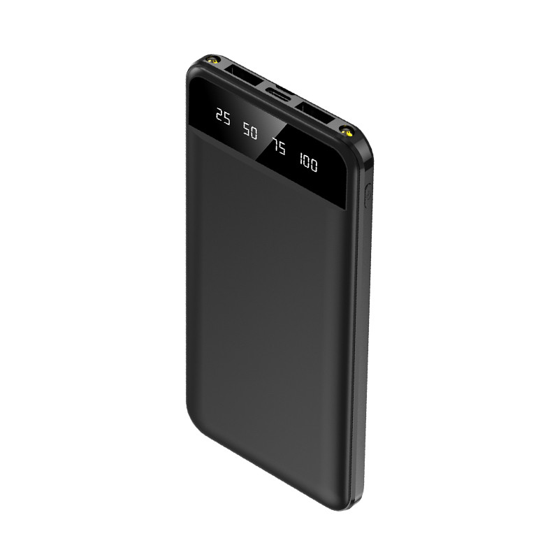 Power Bank 10000 mAh з ліхтариком type-c Чорний, фото 1