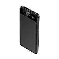 Power Bank 10000 mAh з ліхтариком type-c Чорний