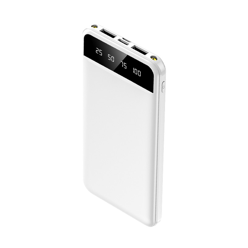 Power Bank 20000 mAh з ліхтариком type-c Білий