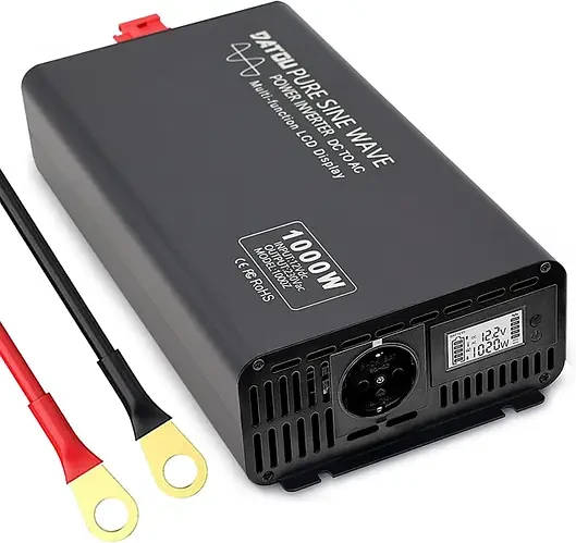 Інвертор синусний JFind з 12 на 220 вольтів 1000 Вт (2000 Вт), фото 1