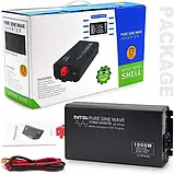 Інвертор синусний JFind з 12 на 220 вольтів 1000 Вт (2000 Вт), фото 2