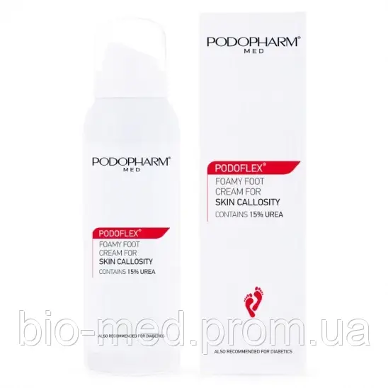 Podopharm Крем — пінка для ніг для загрубілої шкіри стоп Podoflex 125 мл, фото 1