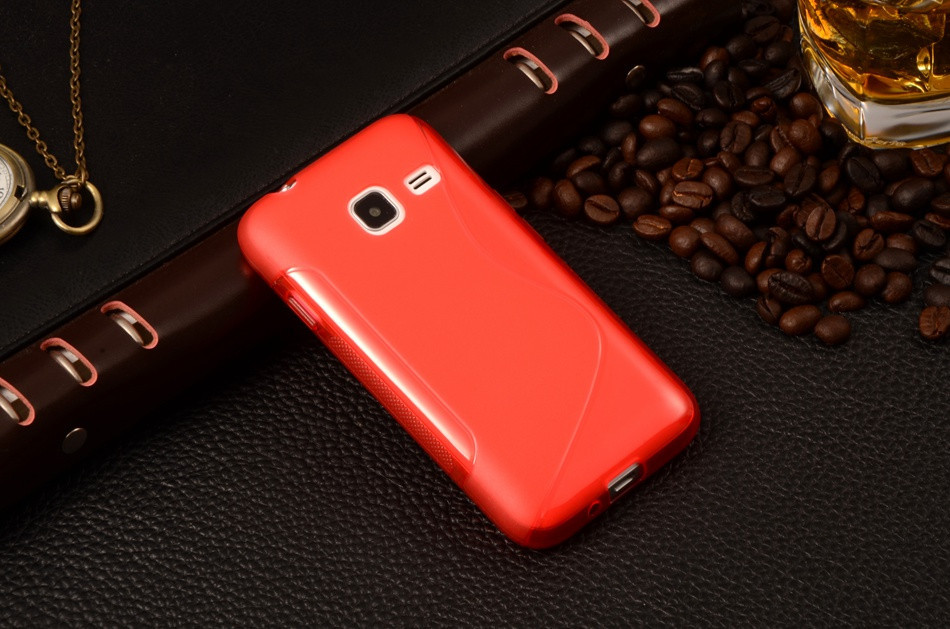 Силіконовий чохол Duotone для Samsung Galaxy J1 mini Duos SM-J105 червоний