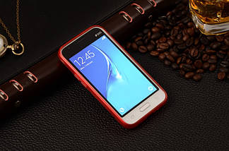 Силіконовий чохол Duotone для Samsung Galaxy J1 mini Duos SM-J105 червоний, фото 3