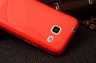 Силіконовий чохол Duotone для Samsung Galaxy J1 mini Duos SM-J105 червоний, фото 5