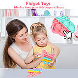 Dillitop Unicorn Butterfly Pop Fidget Toy 2 пачки, милі іграшки пастельних кольорів, фото 3
