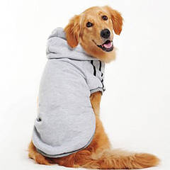 Толстовка для собак однотонна Pet Style "Спорт" Сіра S