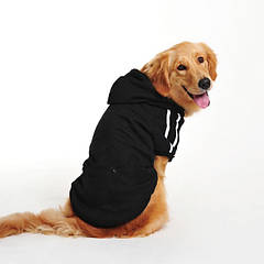 Толстовка для собак однотонна Pet Style "Спорт" Чорна S