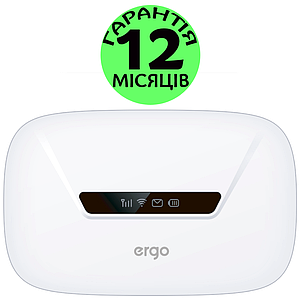 4G роутер з акумулятором Ergo M0263, Wi-Fi мобільний маршрутизатор-модем з батареєю 2050 мАч