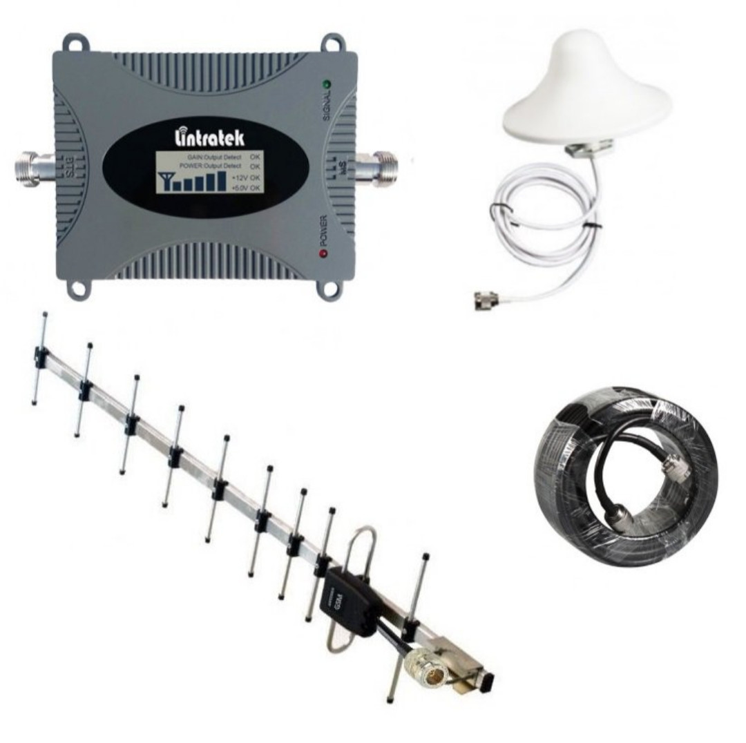 Репітер підсилювач GSM сигналу lintratek G900MHz 2G 3G 4G Mobile Repeater Phone KW16L-GSM-S (з антенами)