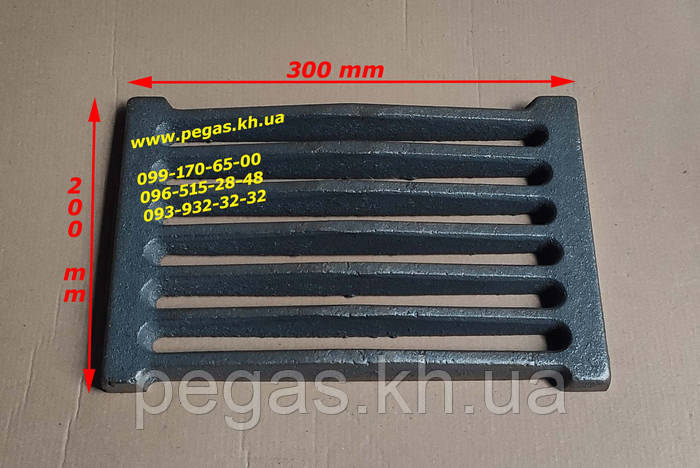 Купить Колосник чугунный рушта усиленный 300х200 мм решетка, котлы ...