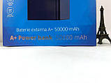 Повербанк Power bank 50000 mah PBXT 101 PD 18W, портативний зовнішній акумулятор 50000 мАг з ліхтариком, фото 7