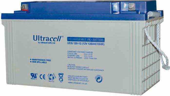 Акумулятор гелевий Ultracell ucg120-12 12v 120ah