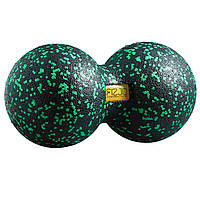 Массажный мяч двойной 4FIZJO EPP DuoBall 12 4FJ1325 Black/Green. Мяч для массажа двойной AllInOne