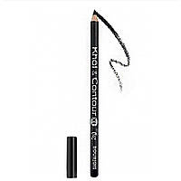 Карандаш контурный для глаз деревянный Bourjois KHOL&CONTOUR XL eye pencil 16 H Noir Expert XL Black черный